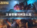 王者荣耀刘邦攻略大全｜全图支援+肉盾控制一体的上分之选！